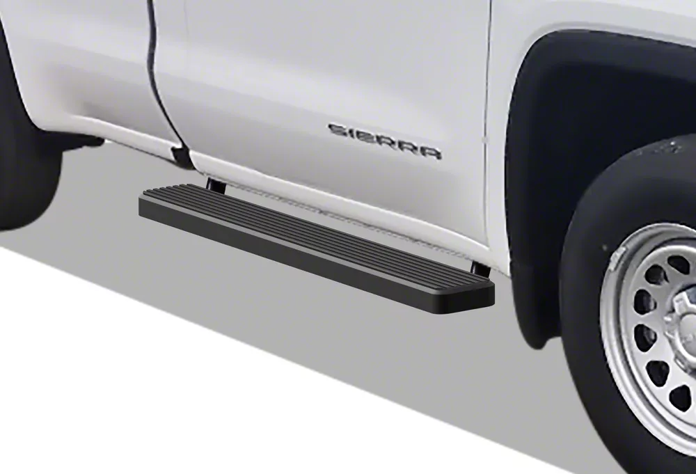 6-Inch iStep Running Boards; Black (19-26 Silverado 1500 Regular Cab)