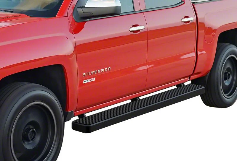 6-Inch iStep Running Boards; Black (04-13 Silverado 1500 Crew Cab)