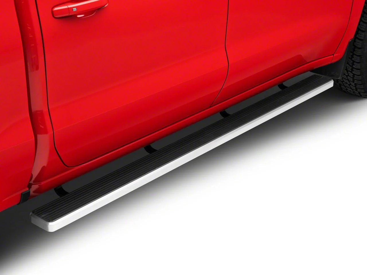 6-Inch iStep Running Boards; Hairline Silver (19-26 Silverado 1500 Crew Cab)