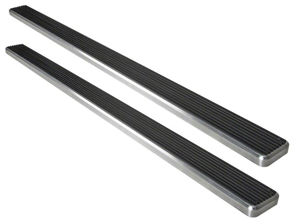 6-Inch iStep Running Boards; Hairline Silver (19-26 Silverado 1500 Double Cab)