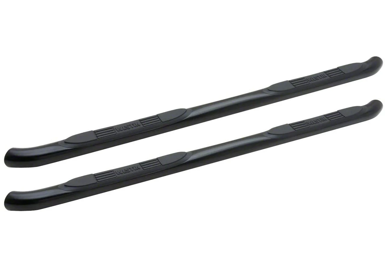 Westin E-Series 3-Inch Nerf Side Step Bars; Black (14-18 Silverado 1500 Double Cab)