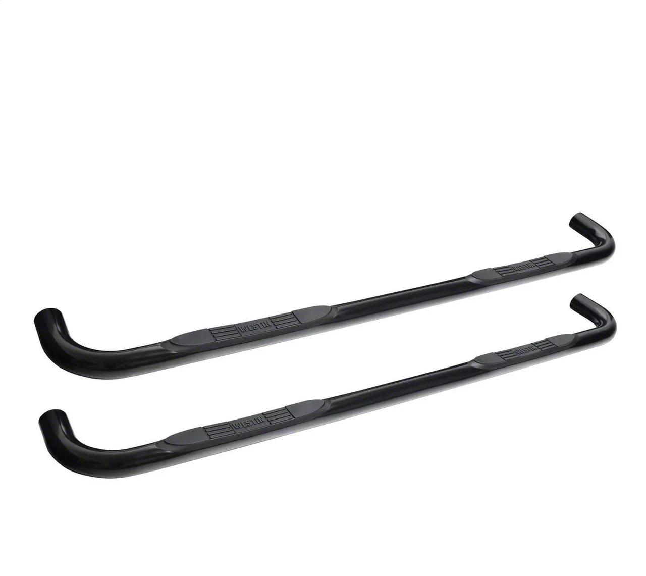 E-Series 3-Inch Nerf Side Step Bars; Black (19-26 Silverado 1500 Double Cab)