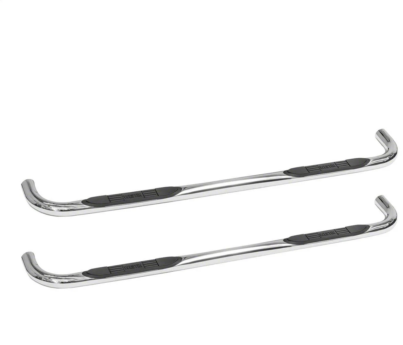 E-Series 3-Inch Nerf Side Step Bars; Stainless Steel (19-26 Silverado 1500 Crew Cab)