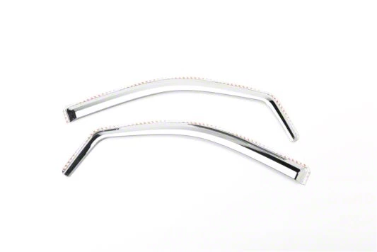 Putco Element Chrome Window Visors; Channel Mount; Front (03-06 Silverado 1500 Extended Cab, Crew Cab)