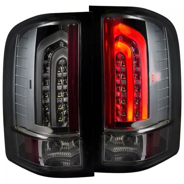G2 LED Tail Lights; Black Housing; Smoked Lens (07-13 Silverado 1500)