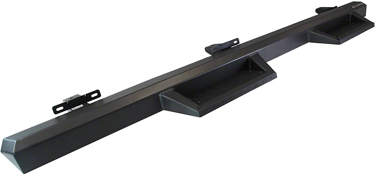 Impact Side Step Bars; Black (07-18 Silverado 1500 Crew Cab)