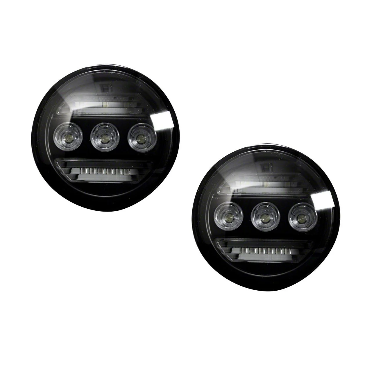 LED Fog Lights; Smoked (15-18 Silverado 1500)
