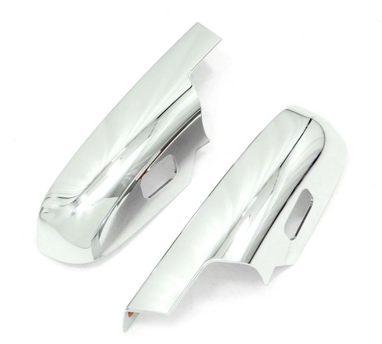 Lower Mirror Covers; Chrome (07-13 Silverado 1500)