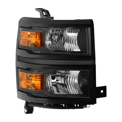 OE Style Headlight; Black Housing; Clear Lens; Passenger Side (14-15 Silverado 1500)