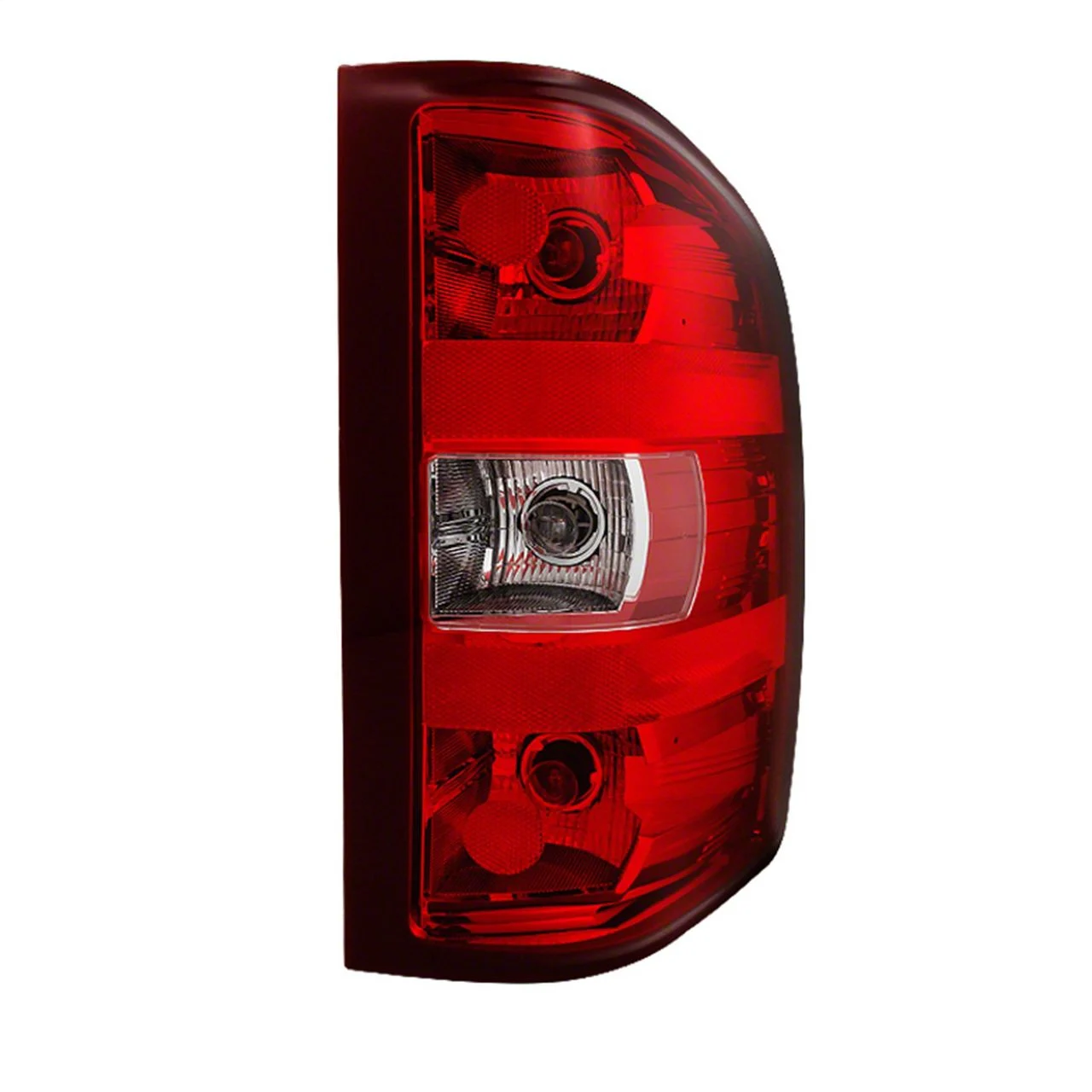 OEM Style Tail Light; Chrome Housing; Red/Clear Lens; Passenger Side (07-13 Silverado 1500)
