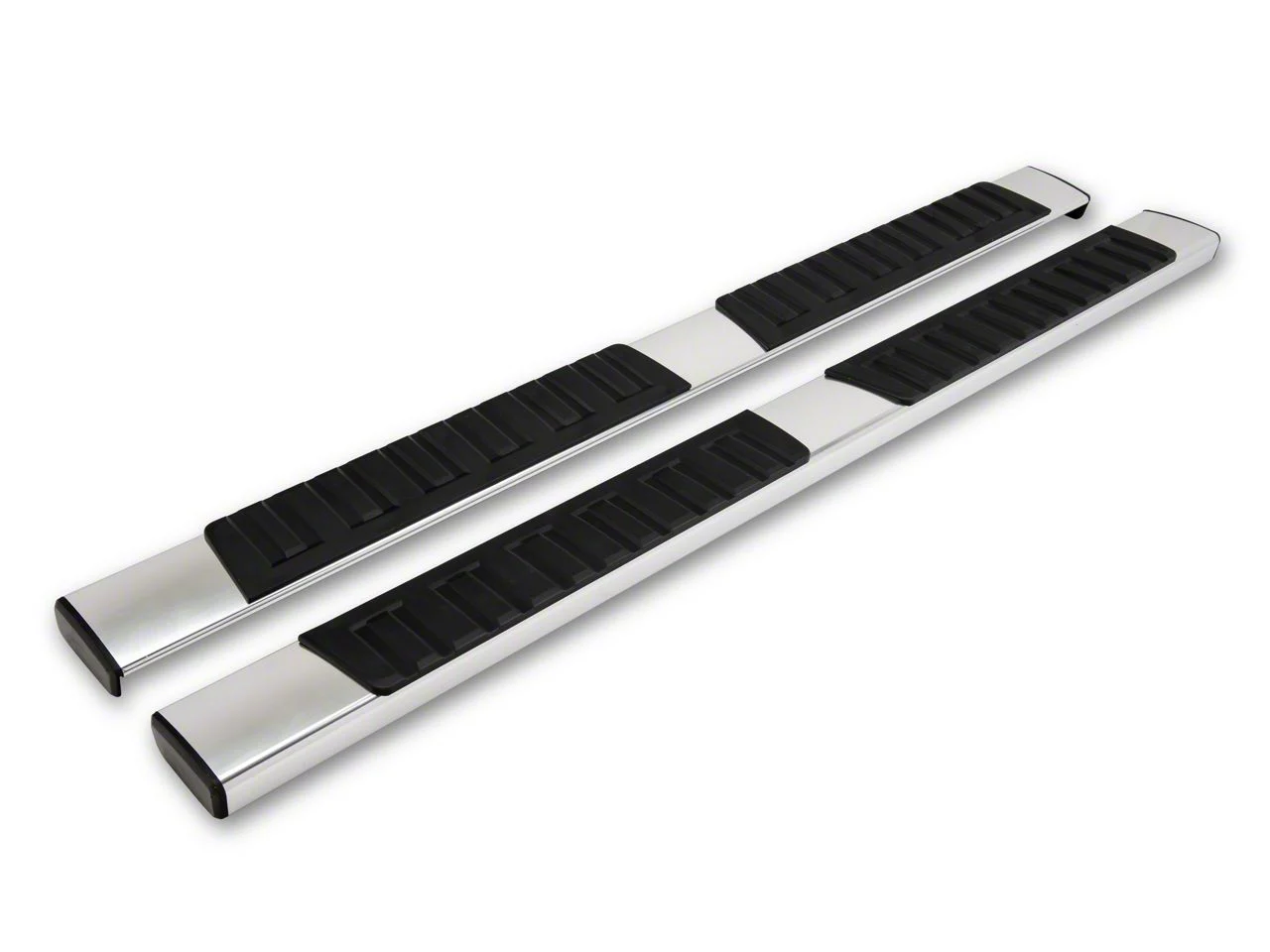 5-Inch Factory Style Side Step Bars; Chrome (04-13 Silverado 1500 Crew Cab)