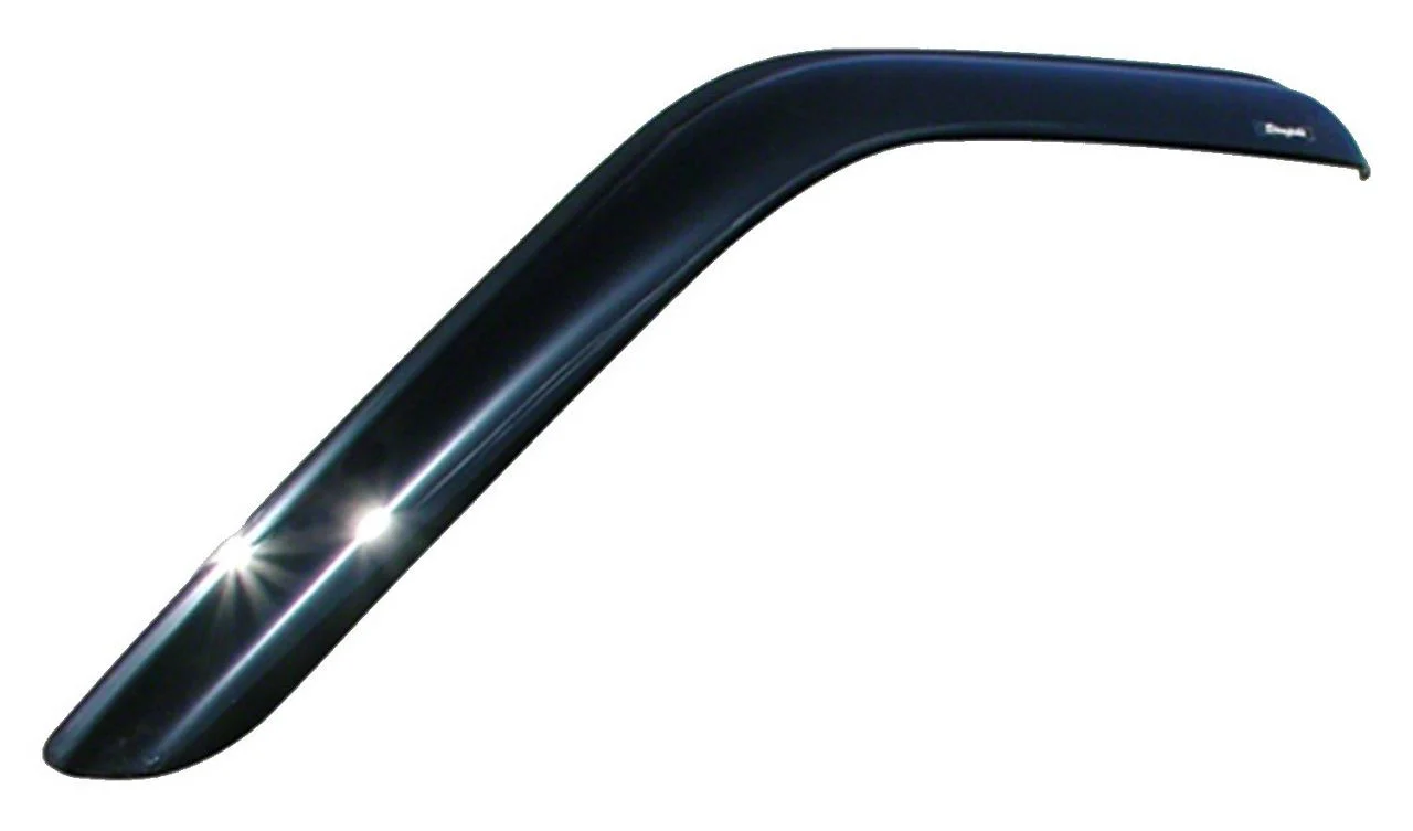 Snap-Inz In-Channel Sidewind Deflectors; Front Only; Smoke (07-13 Silverado 1500 Regular Cab)