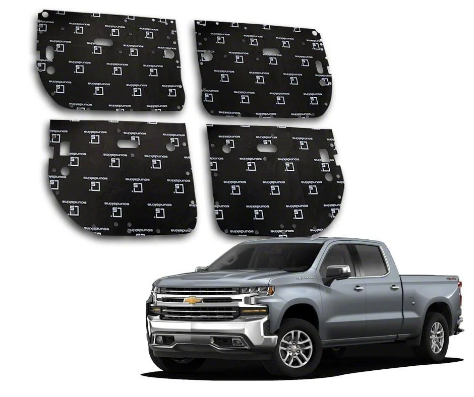 SoundSkins Pro Pre-Cut Sound Dampening Kit; Door (14-18 Silverado 1500 Crew Cab)