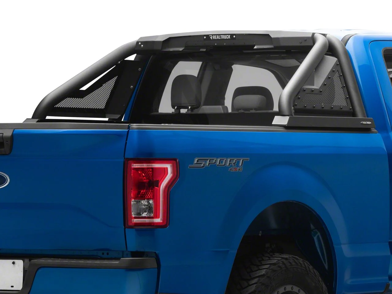 Go Rhino Sport Bar 2.0 Power-Actuated Retractable Light Mount Conversion Kit; Textured Black (14-18 Silverado 1500)