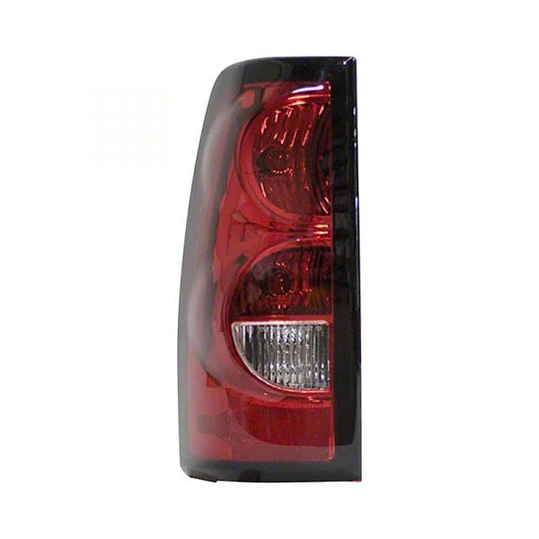 Replacement Tail Light; Black Housing; Red/Clear Lens; Driver Side (04-06 Silverado 1500 Fleetside)
