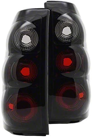 Altezza Tail Lights; Gloss Black Housing; Smoked Lens (03-06 Silverado 1500 Fleetside)