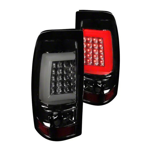 G2 LED Tail Lights; Chrome Housing; Smoked Lens (03-06 Silverado 1500 Fleetside)