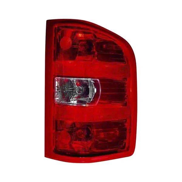 Replacement Tail Light; Chrome Housing; Red/Clear Lens; Passenger Side (07-13 Silverado 1500)