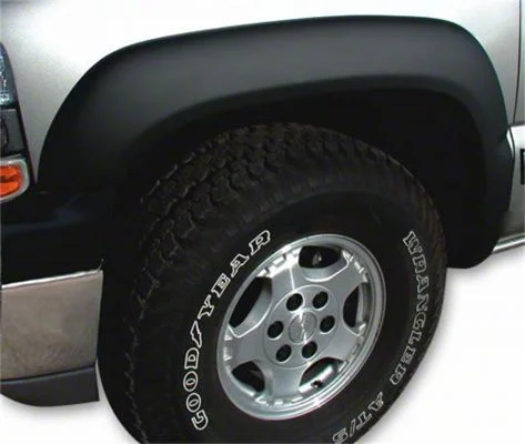 Trail Riderz Fender Flares; Smooth Black (14-18 Silverado 1500 w/ 6.50-Foot Standard & 8-Foot Long Box)