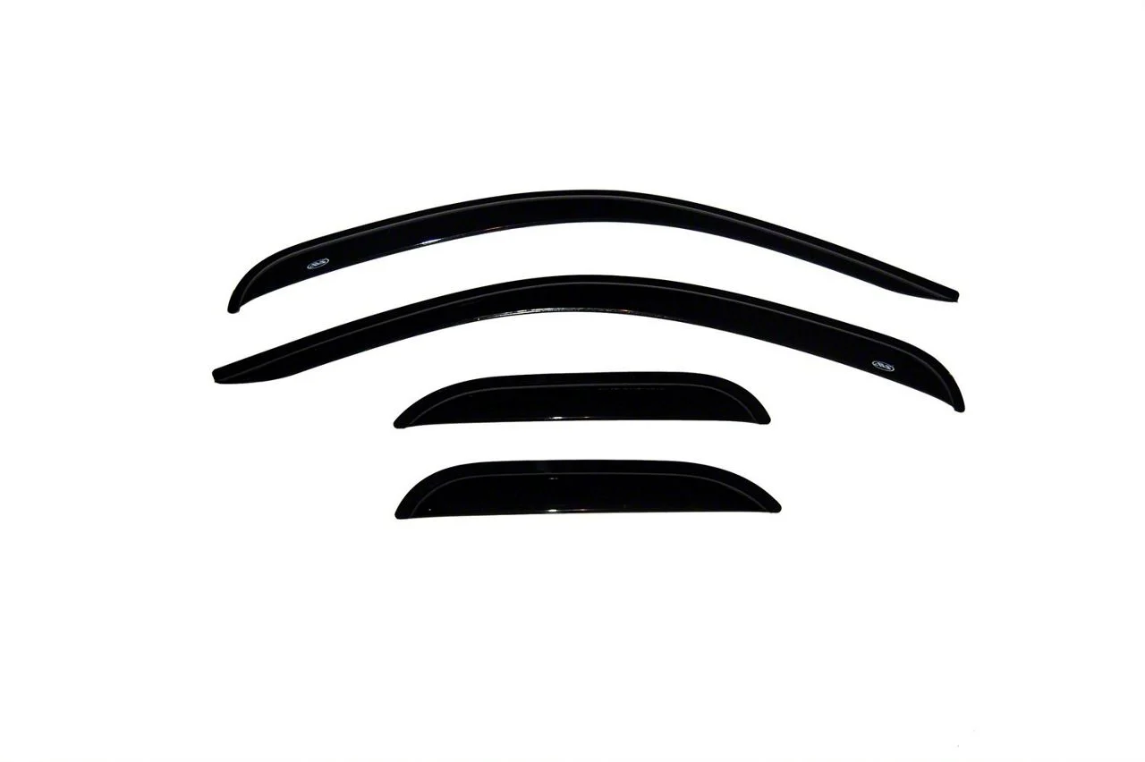Ventvisor Window Deflectors; Front and Rear; Dark Smoke (07-13 Silverado 1500 Extended Cab)