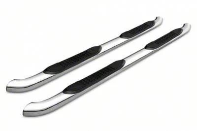3-Inch Round Side Step Bars; Stainless Steel (20-26 Silverado 2500 HD Double Cab)