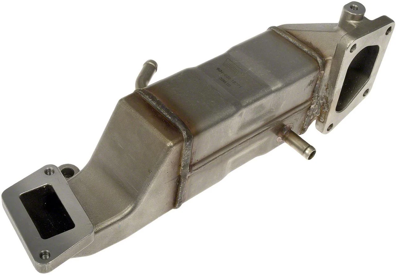 EGR Exhaust Gas Recirculation Cooler; To EGR Valve at Front (11-16 6.6L Duramax Silverado 2500 HD)