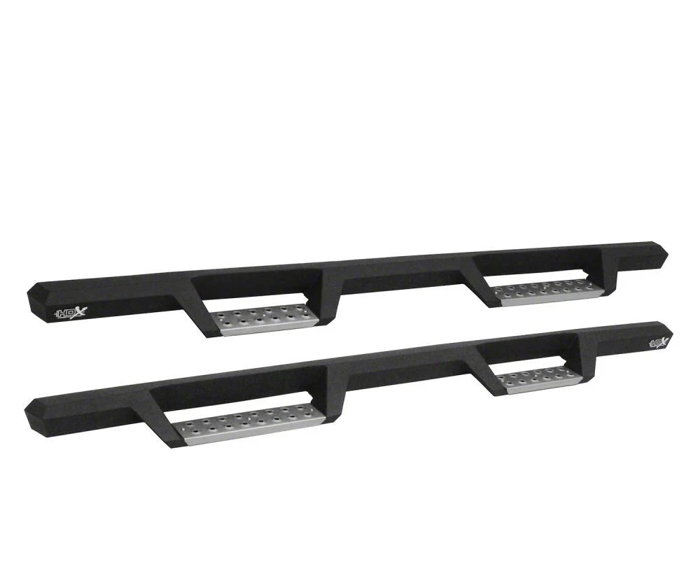 Westin HDX Stainless Drop Nerf Side Step Bars; Textured Black (20-26 Silverado 2500 HD Crew Cab)