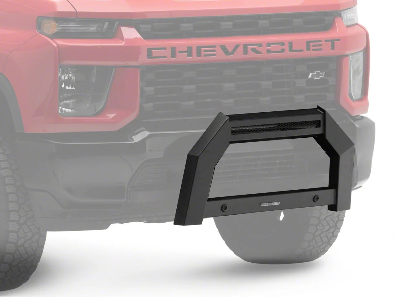Armour Bull Bar; Matte Black (20-26 Silverado 3500 HD)