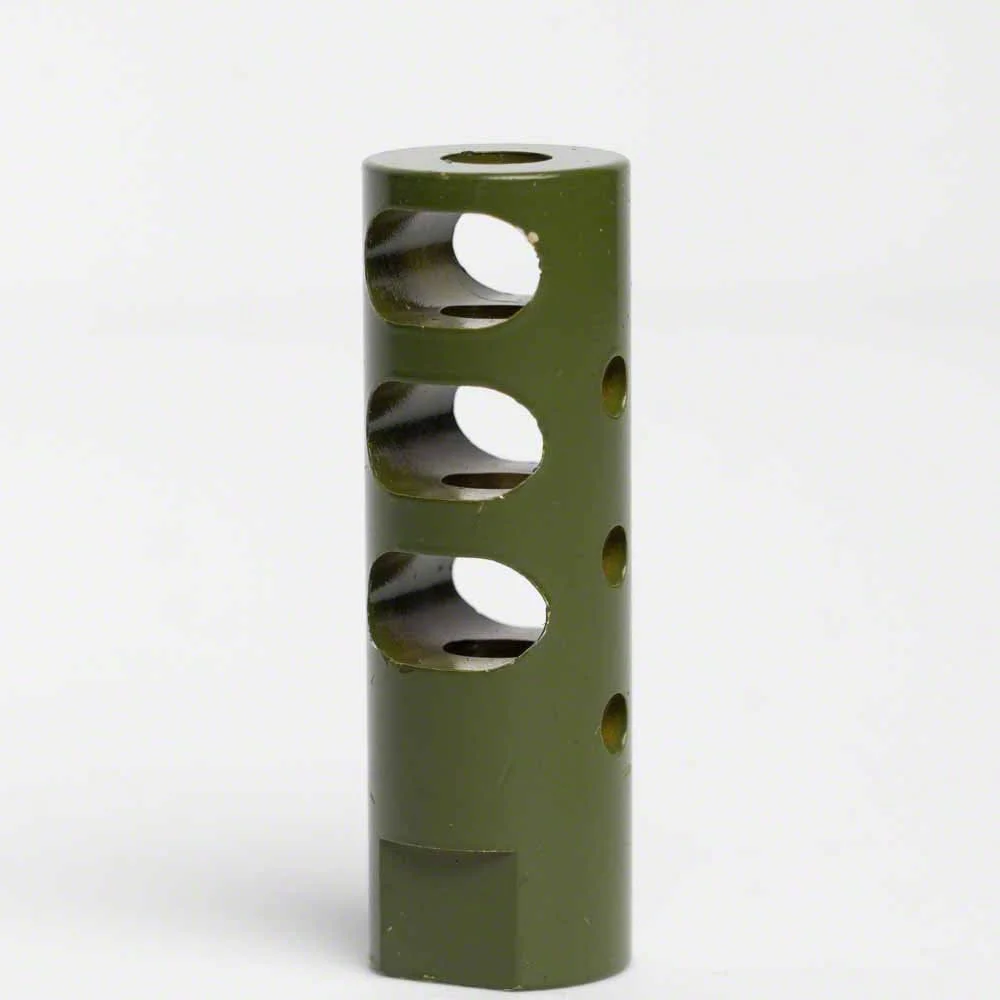 Suppressed Design AR-15 Rifle Barrel Antenna Tip Flash Hider; Olive Drab/Army Green (Universal; Some Adaptation May Be Required)