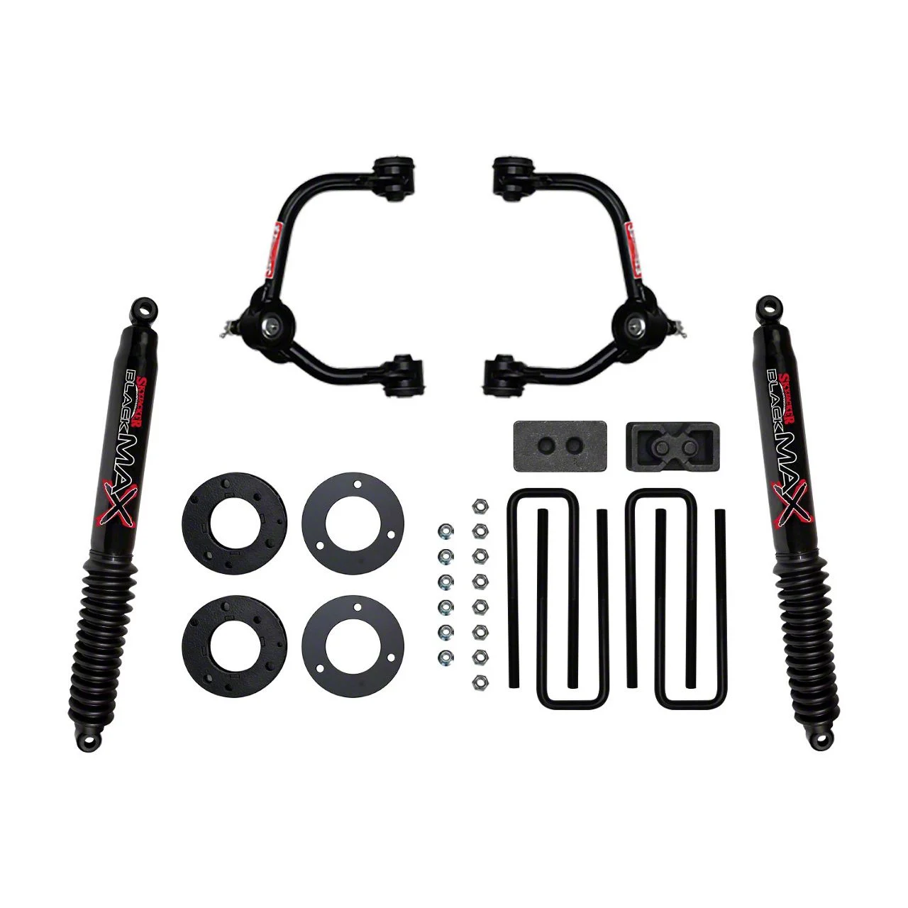 SkyJacker 3-Inch Suspension Lift Kit with Black MAX Shocks (14-20 4WD F-150 SuperCab, SuperCrew, Excluding Raptor)