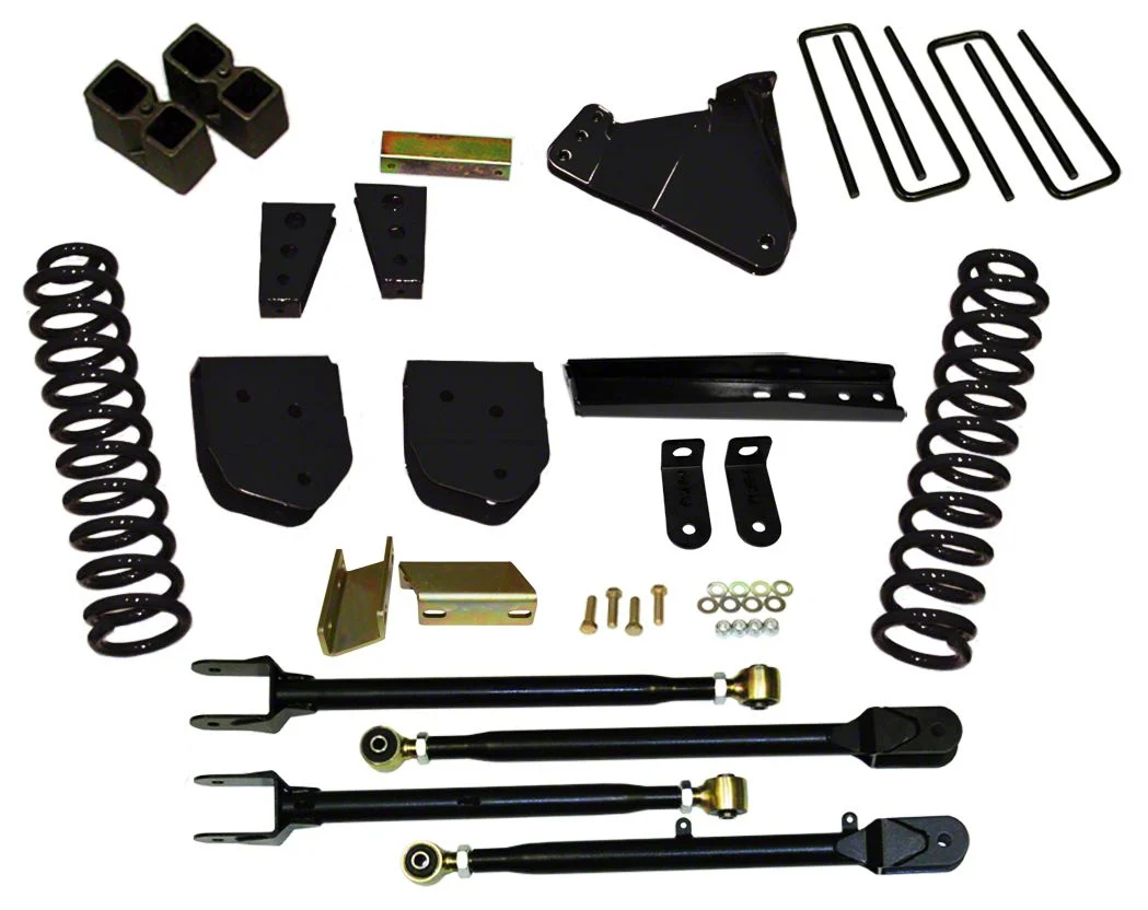 SkyJacker 4-Inch 4-Link Suspension Lift Kit with and Hydro Shocks (11-16 4WD 6.7L Powerstroke F-350 Super Duty)