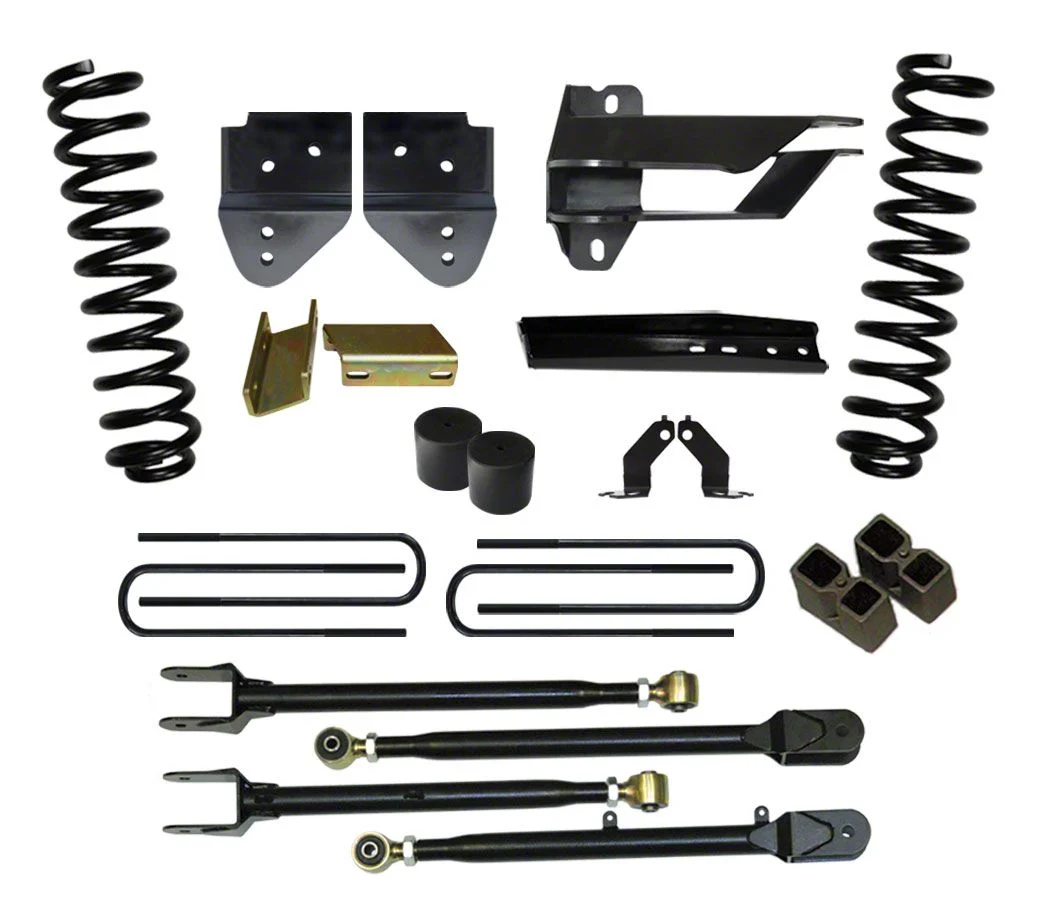 SkyJacker 6-Inch 4-Link Suspension Lift Kit with and M95 Performance Shocks (17-22 4WD 6.2L F-350 Super Duty)