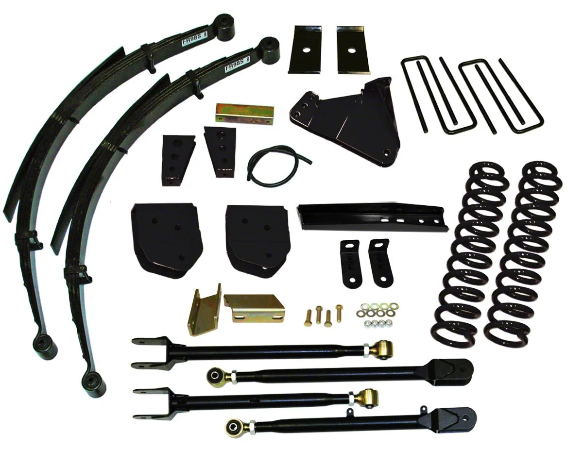 SkyJacker 6-Inch 4-Link Suspension Lift Kit with Rear Leaf Springs and Hydro Shocks (11-16 4WD 6.7L Powerstroke F-350 Super Duty)