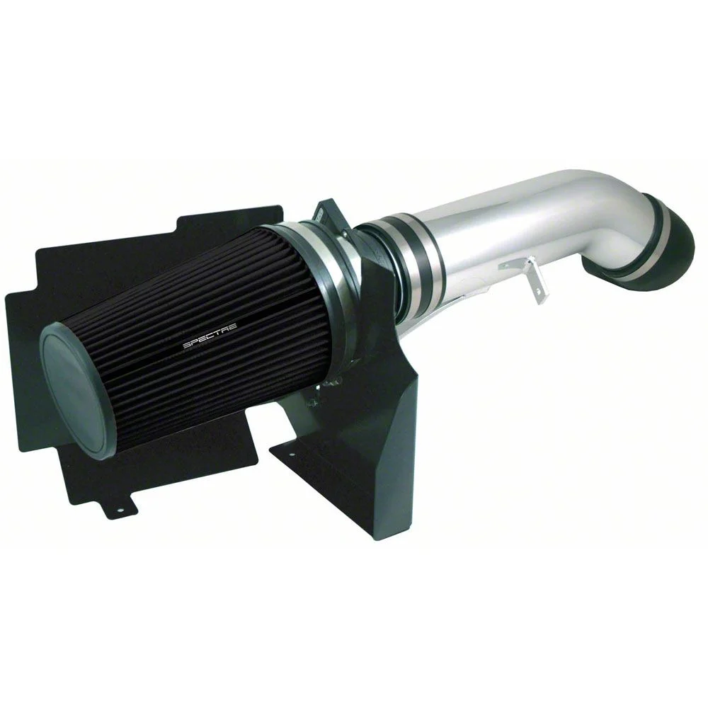 Spectre Performance Cold Air Intake with Black Filter; Polished (04-06 6.0L Sierra 1500)
