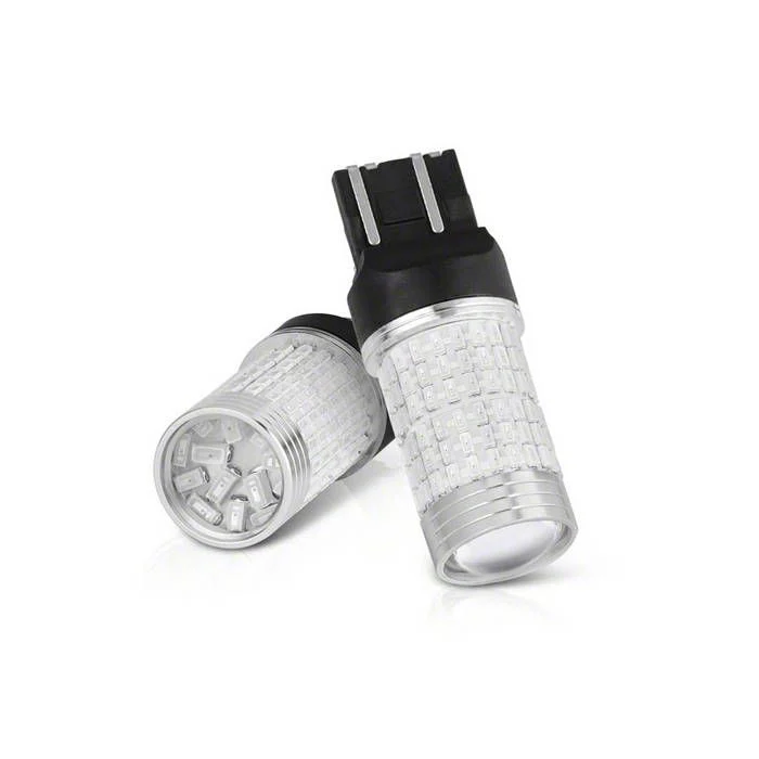 Full 360 Degree LED Chip Machine-Soldered Bulbs; Red; 7440/7443