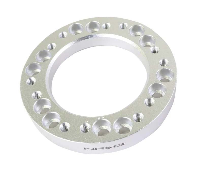 NRG 1/2" (12.5mm) Steering Wheel Hub Spacer Adapter Nardi to Momo - Silver