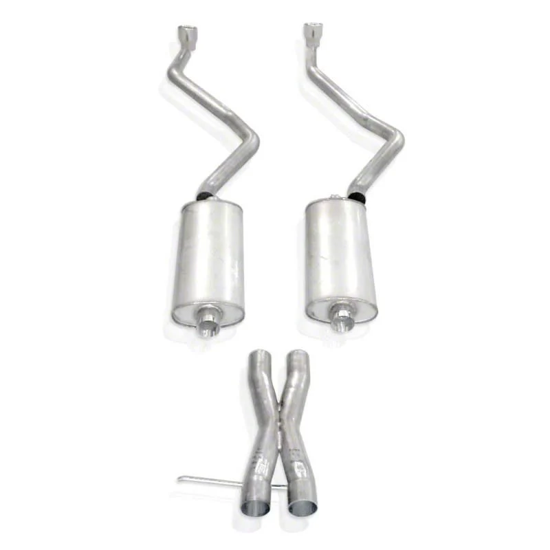 Stainless Works Turbo Chambered Dual Exhaust System with Polished Tips; Performance Connect; Rear Exit (07-14 4.8L Tahoe w/ Long Tube Headers)