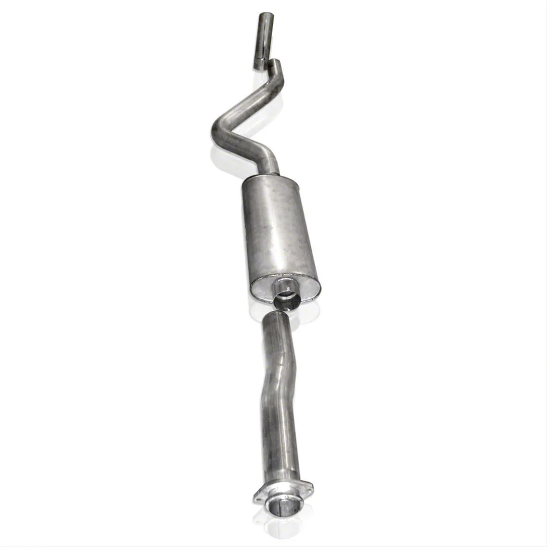 Stainless Works S-Tube Turbo Single Exhaust System with Polished Tip; Factory Connect; Rear Exit (07-14 5.3L Yukon)