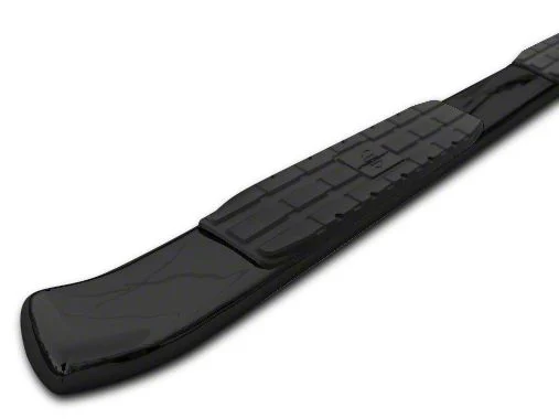 4X Series 4-Inch Oval Side Step Bars; Black (09-18 RAM 1500 Quad Cab, Crew Cab)