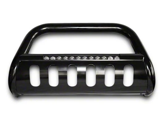 Bull Bar with 20-Inch LED Light Bar; Semi-Gloss Black (07-13 Sierra 1500)