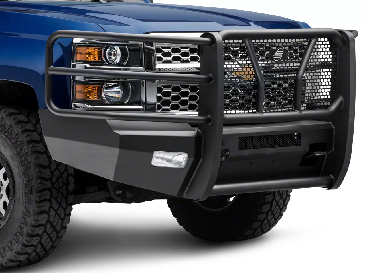 Elevation Front Bumper; Fine Textured Black (14-15 Silverado 1500)