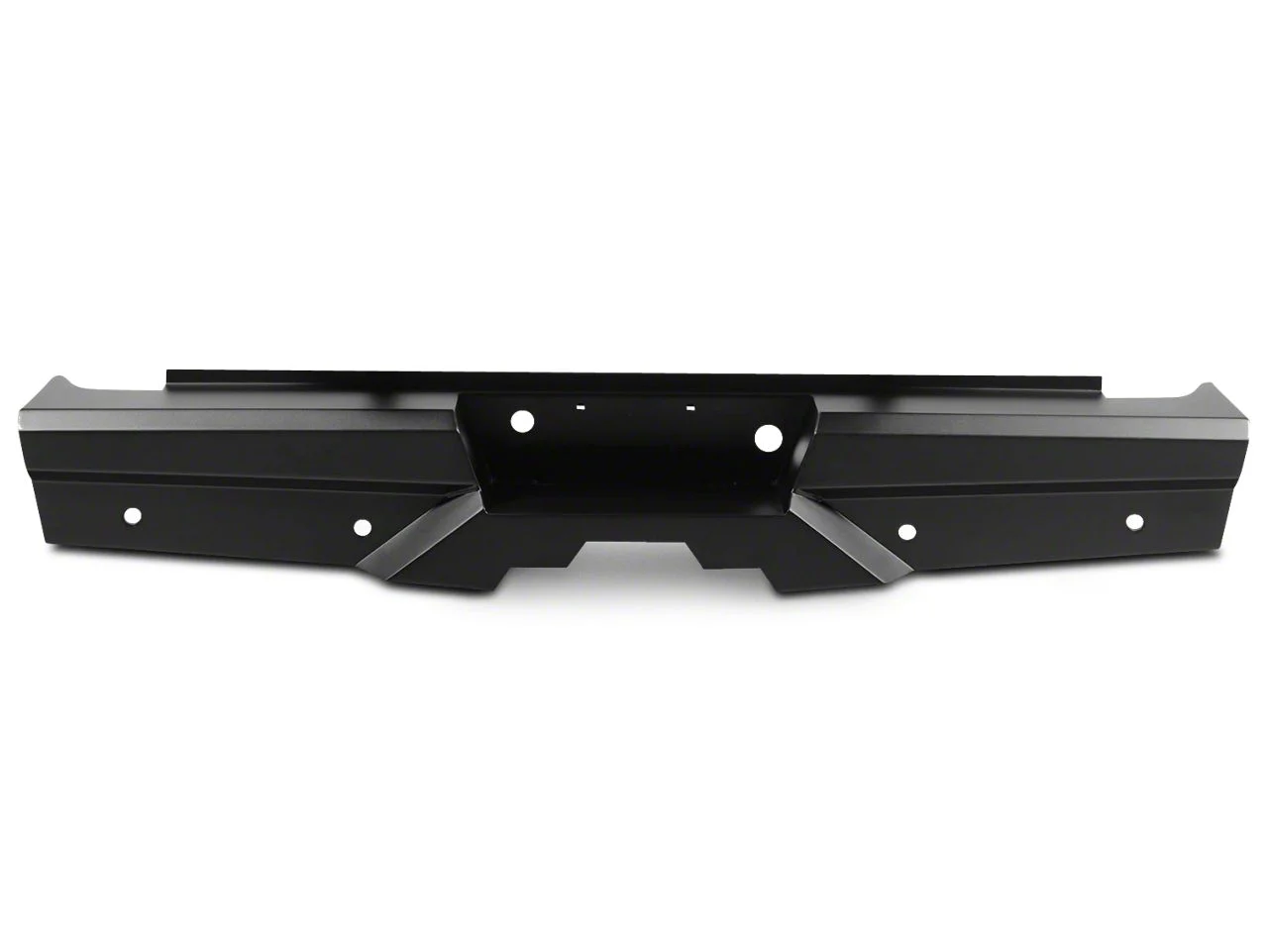 Elevation Rear Bumper; Fine Textured Black (14-15 Silverado 1500)