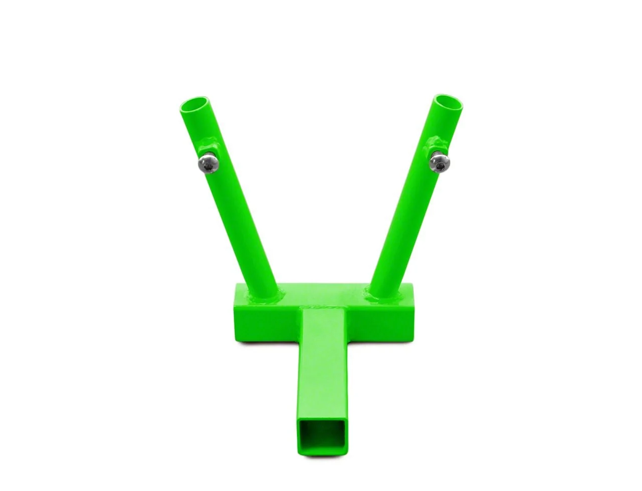 Steinjager Hitch Mounted Dual Flag Holder; Neon Green (Universal; Some Adaptation May Be Required)