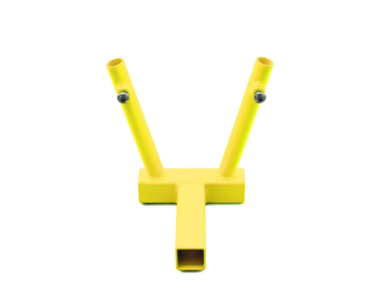Steinjager Hitch Mounted Dual Flag Holder; Neon Yellow (Universal; Some Adaptation May Be Required)