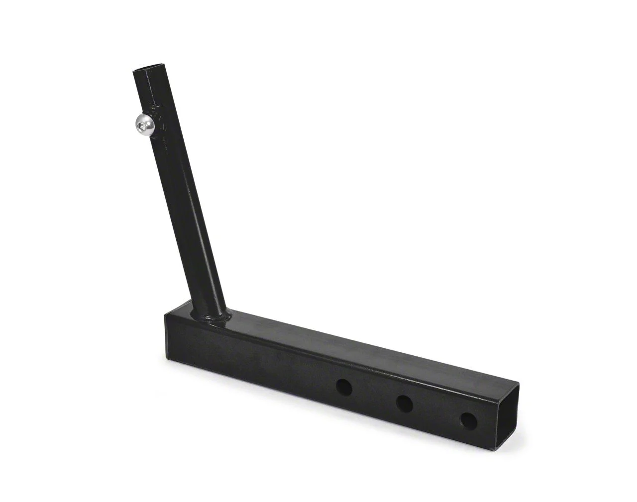 Steinjager Hitch Mounted Single Flag Holder; Bare Metal (Universal; Some Adaptation May Be Required)