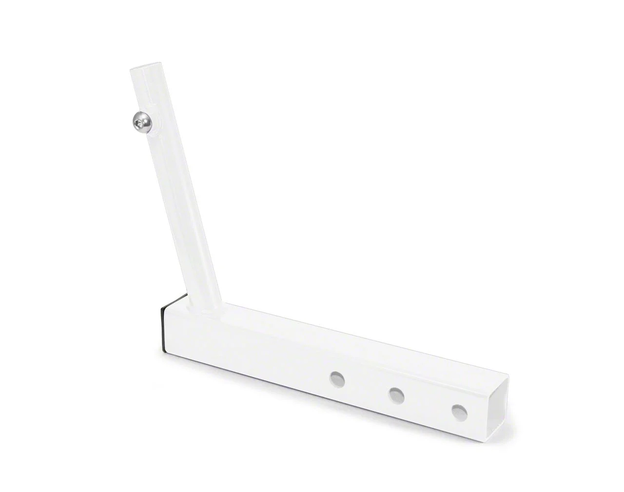 Steinjager Hitch Mounted Single Flag Holder; Cloud White (Universal; Some Adaptation May Be Required)