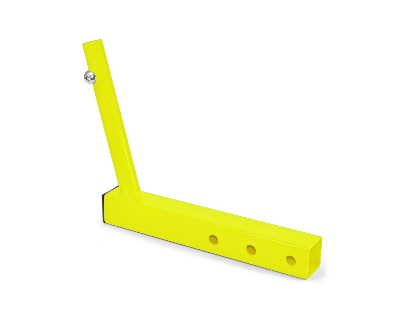 Steinjager Hitch Mounted Single Flag Holder; Neon Yellow (Universal; Some Adaptation May Be Required)