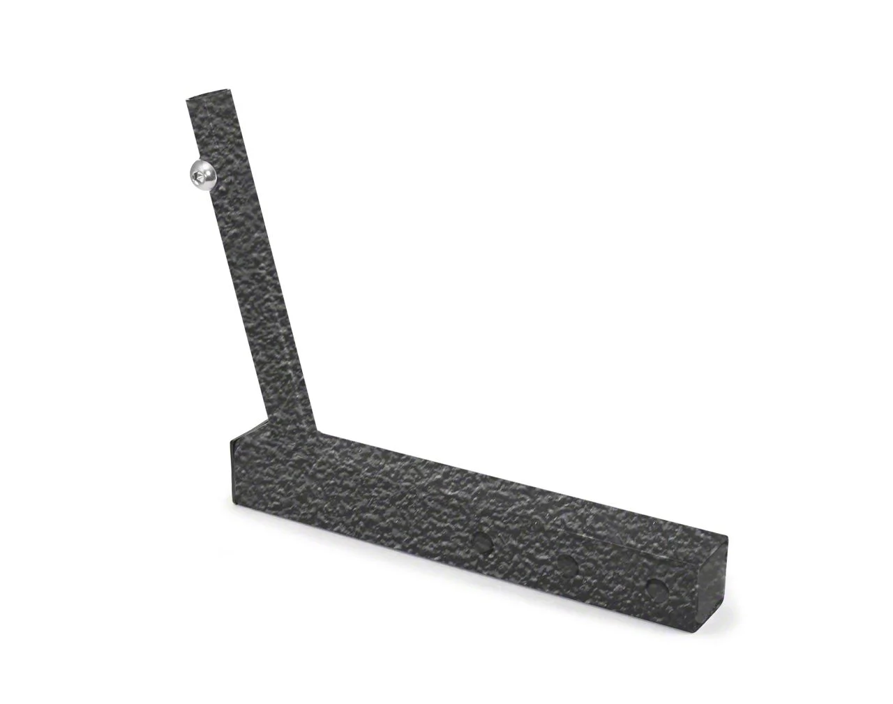 Steinjager Hitch Mounted Single Flag Holder; Texturized Black (Universal; Some Adaptation May Be Required)