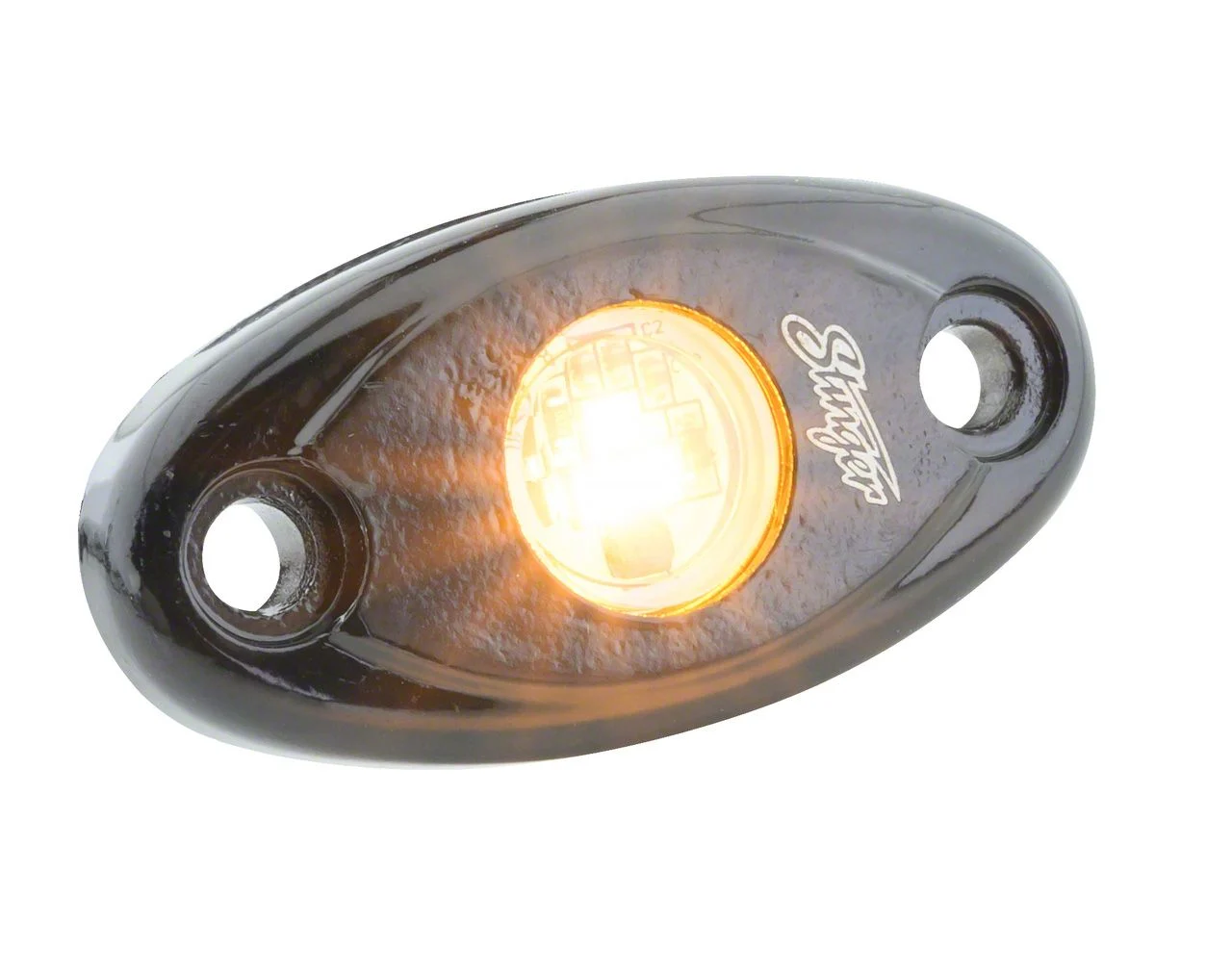 Stinger Off-Road LED Rock Lights; Bright Amber (Universal; Some Adaptation May Be Required)