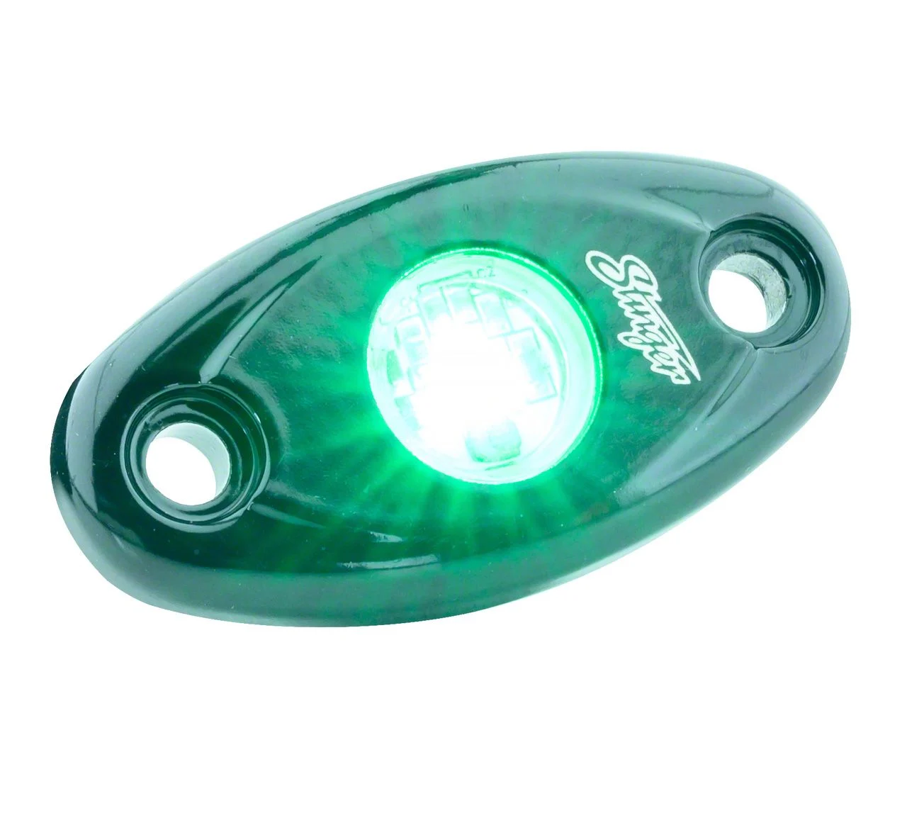 Stinger Off-Road LED Rock Lights; Vivid Green (Universal; Some Adaptation May Be Required)